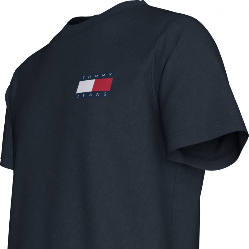 Μπλούζα με κοντό μανίκι TJM slim navy Tommy jeans