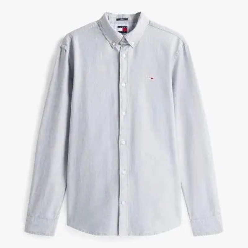 Πουκάμισο TJM REG OXFORD grey Tommy jeans