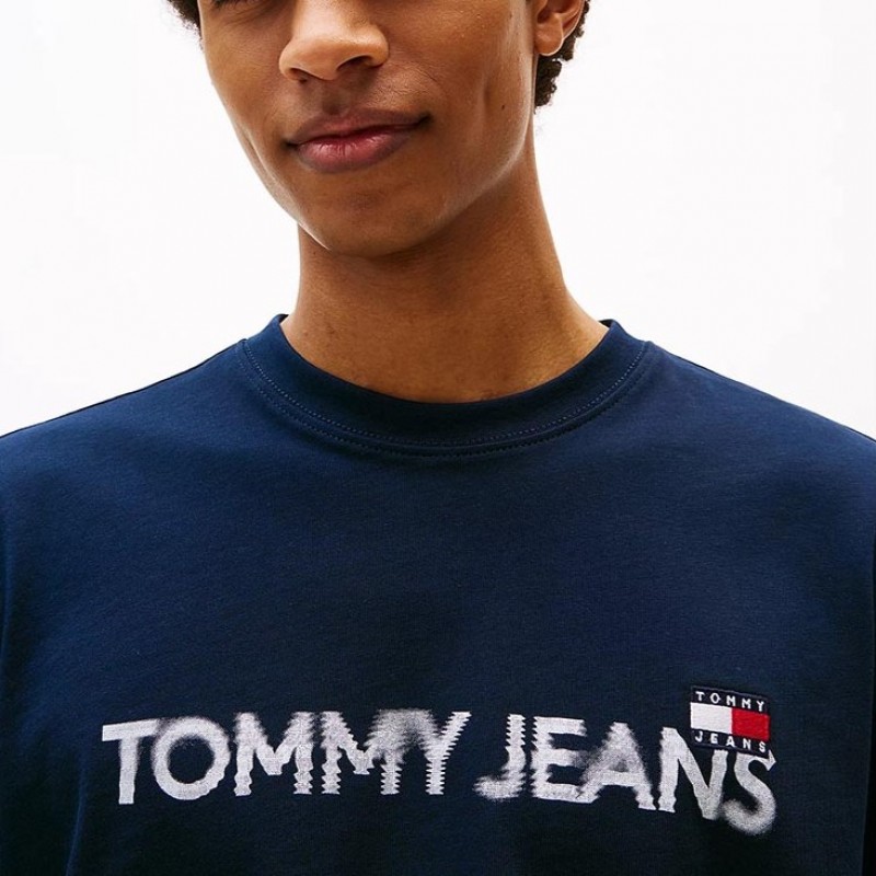 Μπλούζα με κοντό μανίκι Reg badgie play blue Tommy jeans