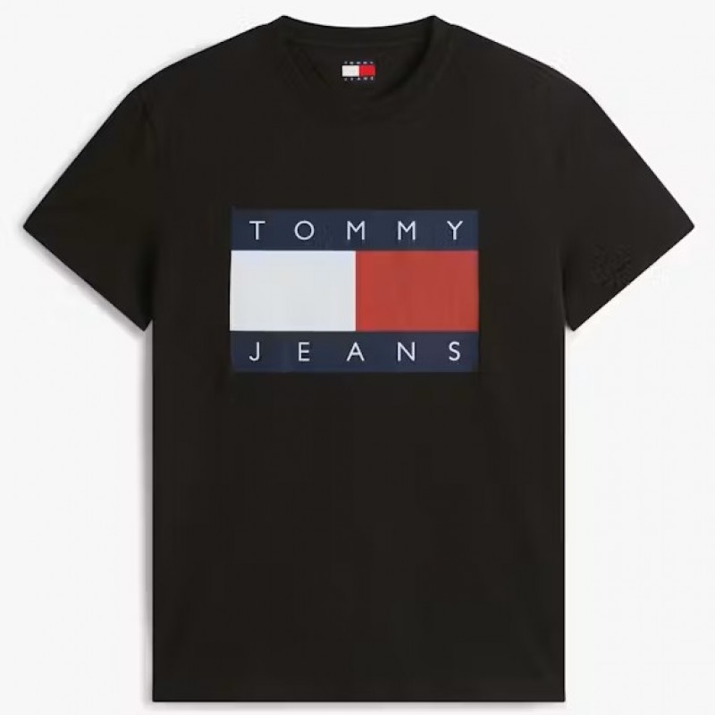 T-shirt TJM Big flag Black Tommy jeans