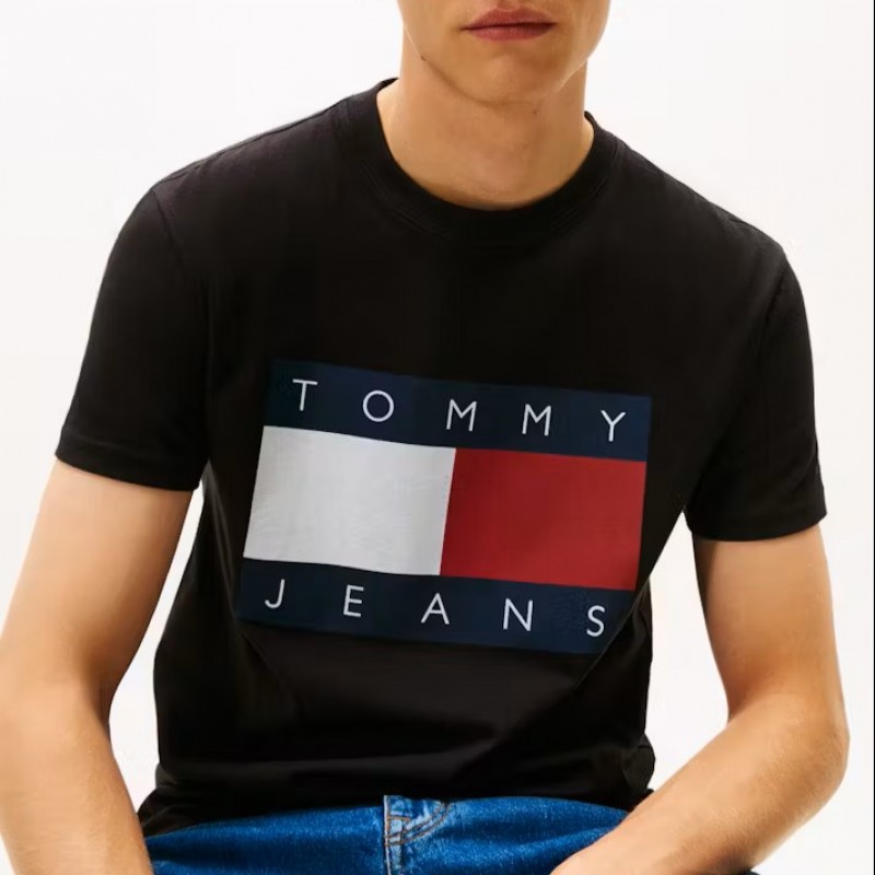 T-shirt TJM Big flag Black Tommy jeans