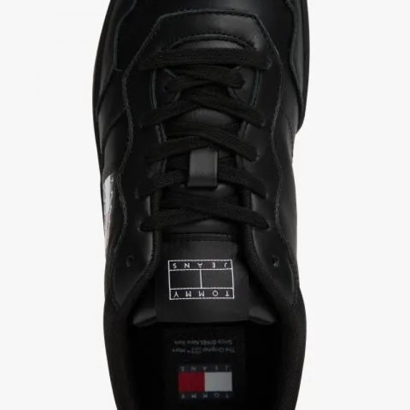 Παπούτσια ανδρικά cupsole Black Tommy jeans