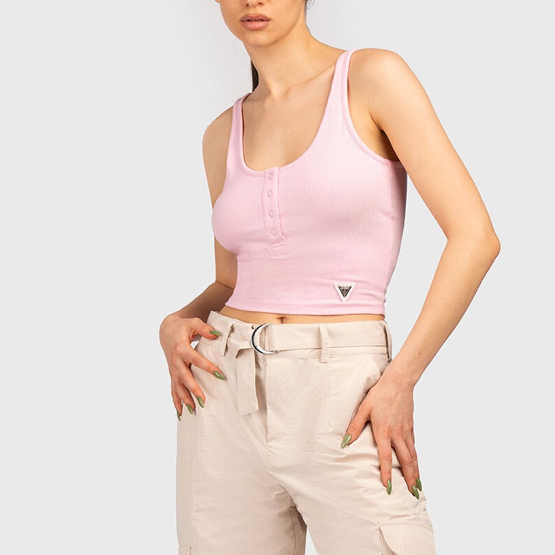 Μπλούζα αμάνικη pink Guess