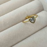 Δαχτυλίδι chevalier Ατσάλι Καρδούλα Με Κρύσταλλο Elephantina