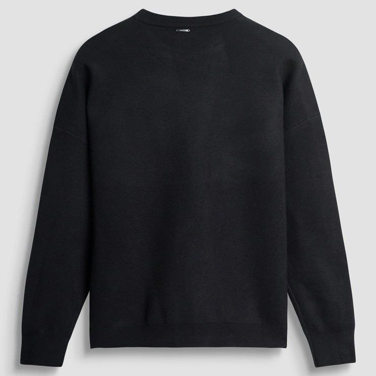 Πουλόβερ ανδρικό viscose relaxed fit Black Antony Morato