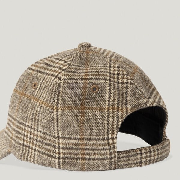 Καπέλο καρό με λογότυπο και καρό σχέδιο Fernand Brown Pepe jeans