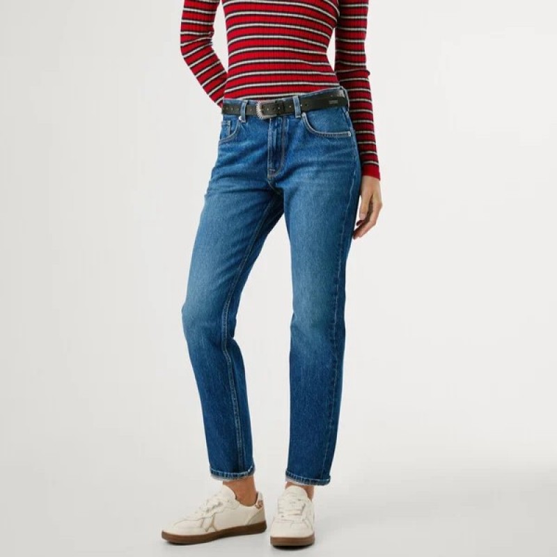 Παντελόνι τζίν Mary straight Blue Pepe jeans