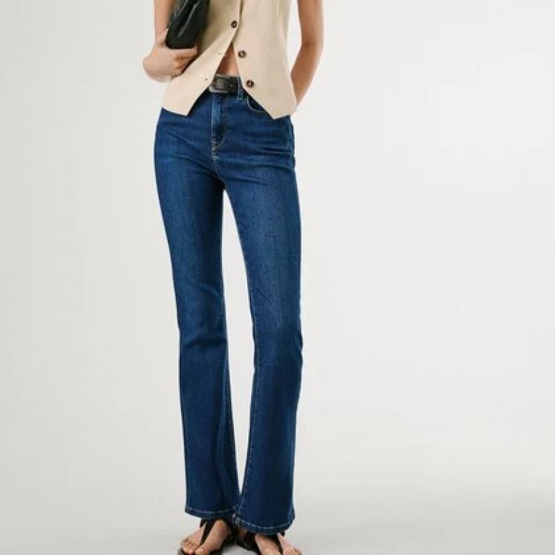 Παντελόνι τζίν ψηλόμεσο Flare dion Blue Pepe jeans