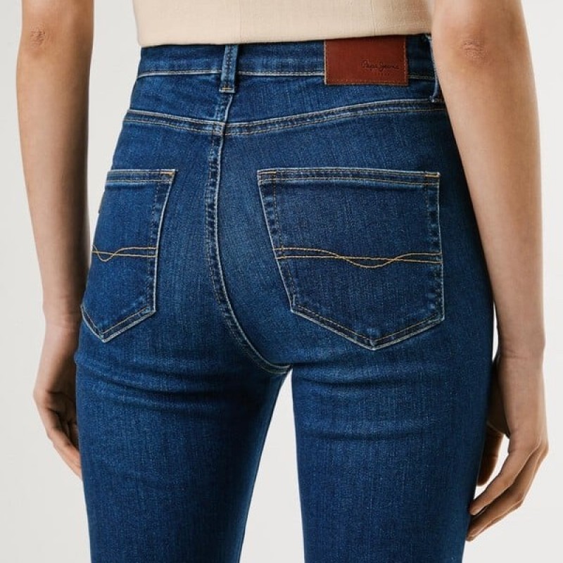 Παντελόνι τζίν ψηλόμεσο Flare dion Blue Pepe jeans