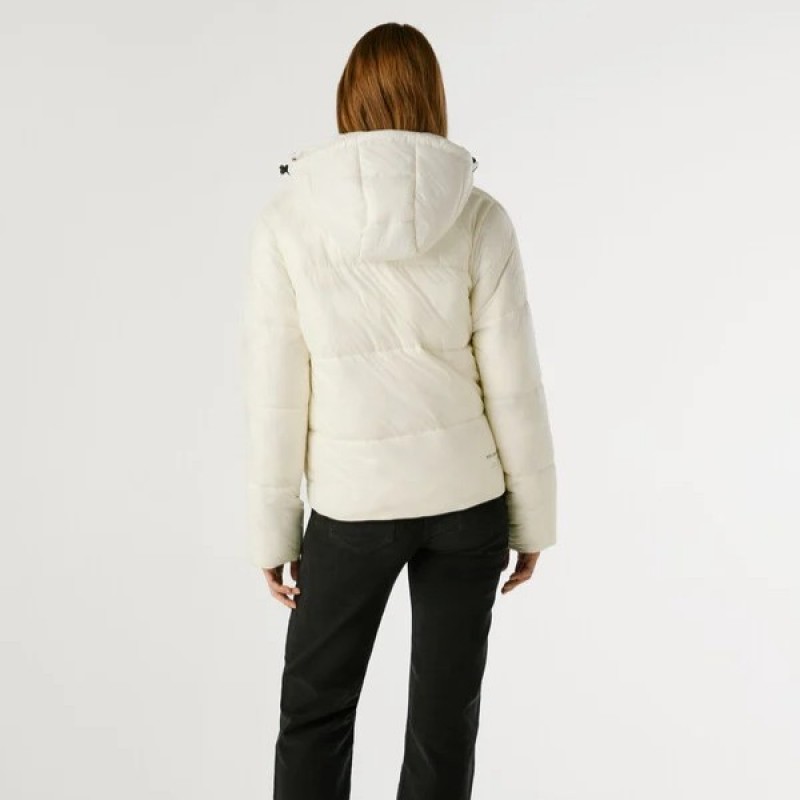 Μπουφάν γυναικείο Sussy White Pepe jeans