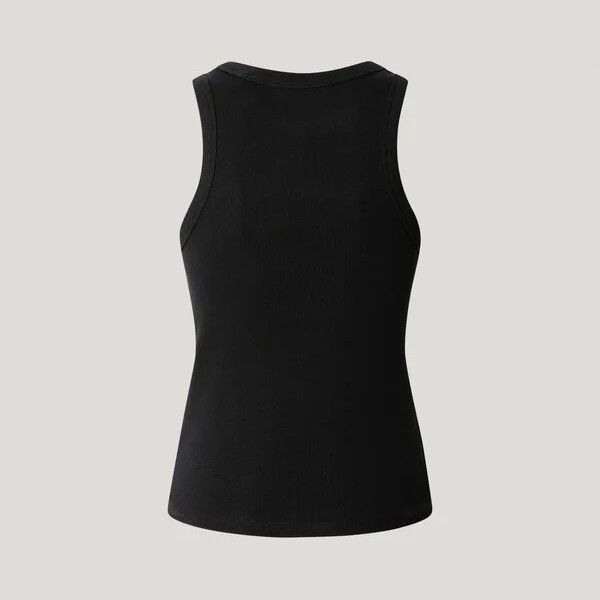 Τοπ αμάνικο ribbed Marian black Pepe jeans