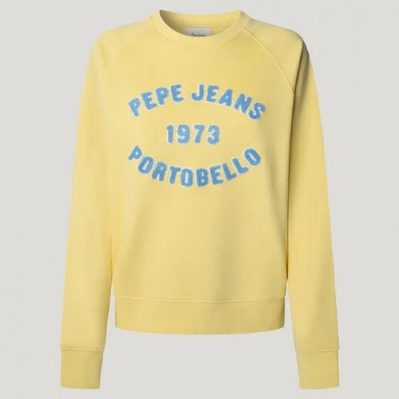 Φούτερ με λογότυπο Baia Yellow Pepe jeans