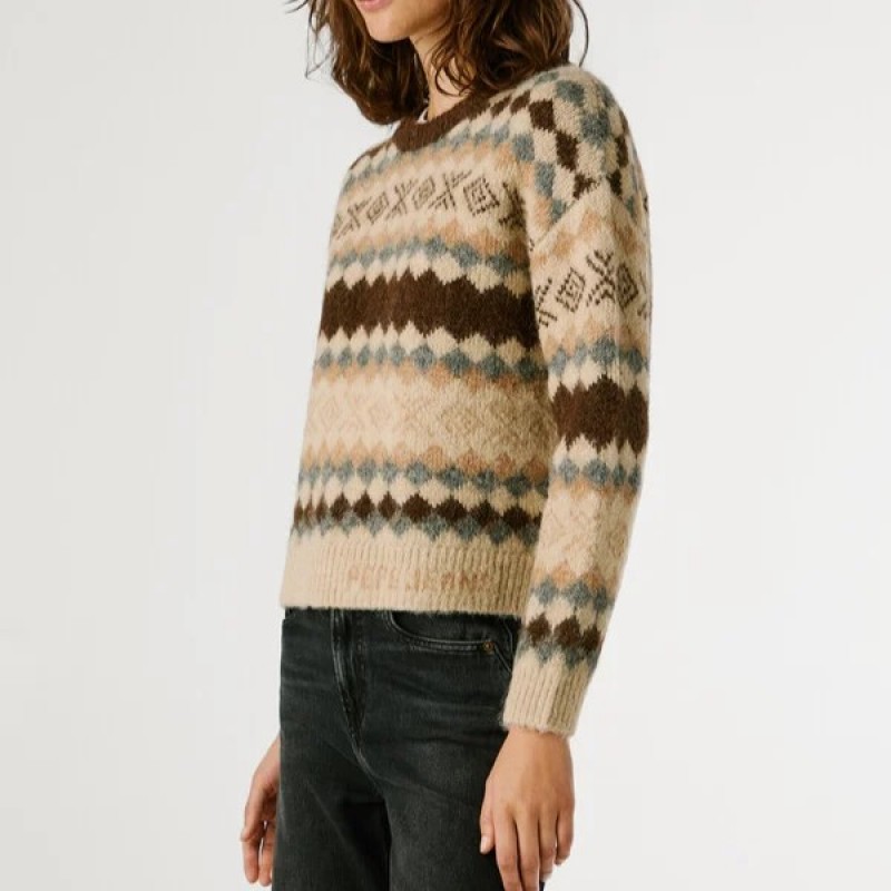 Πλεκτό πουλόβερ Celestine Brown Pepe jeans