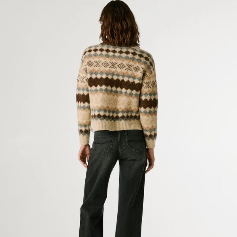 Πλεκτό πουλόβερ Celestine Brown Pepe jeans