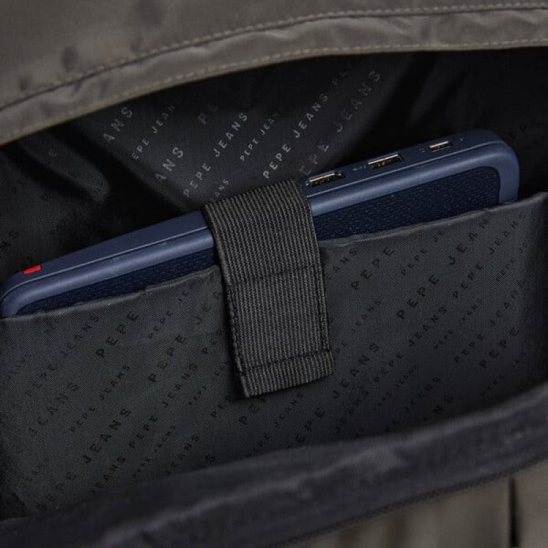 Τσάντα πλάτης ανδρική Devin Core Dark grey Pepe jeans