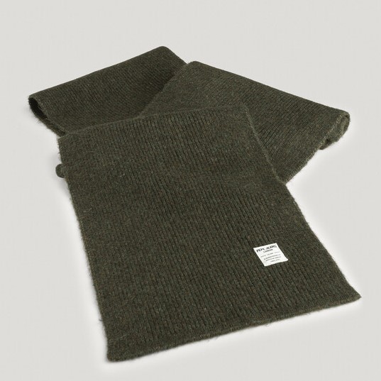 Κασκόλ Ribbed Leaf Green Pepe Jeans