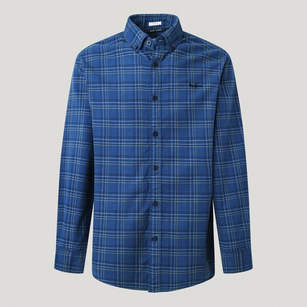 Shirt Alan Checked Sterling Blue Pepe Jeans