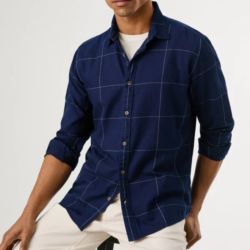 Πουκάμισο regular fit Coventry Blue Pepe jeans