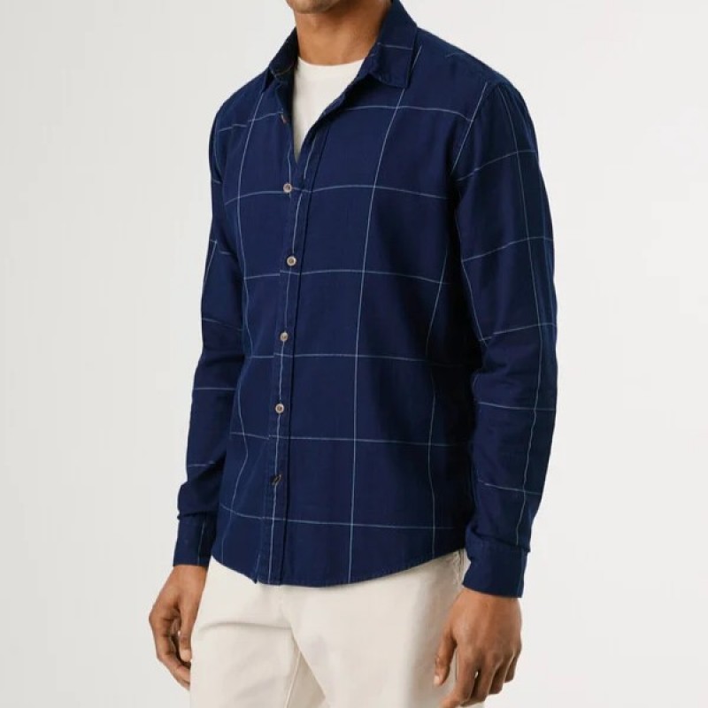 Πουκάμισο regular fit Coventry Blue Pepe jeans