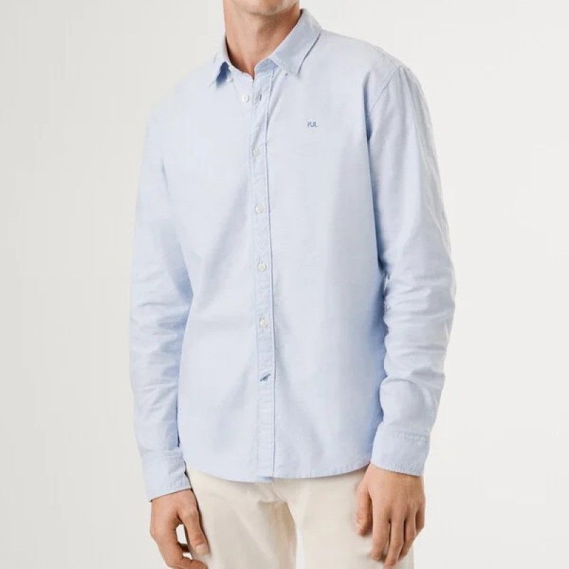 Πουκάμισο regular fit oxford Cluny Ciel Pepe jeans