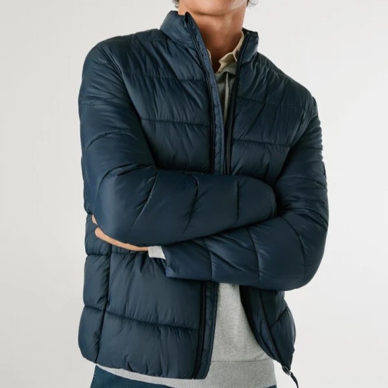 Μπουφάν padded puffer Blue Pepe jeans	