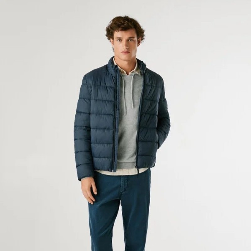 Μπουφάν padded puffer Blue Pepe jeans	