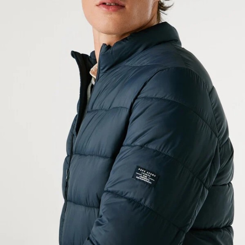 Μπουφάν padded puffer Blue Pepe jeans	