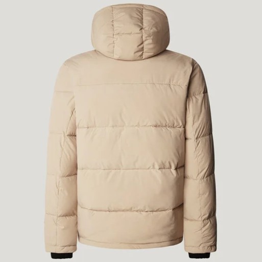 Μπουφάν hooded padded puffer Jobias Beige Pepe jeans