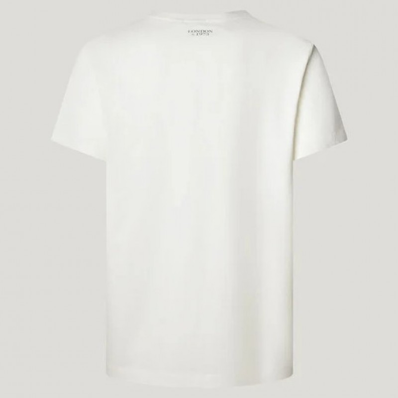 Μπλούζα με κοντό μανίκι Tharky White Pepe jeans