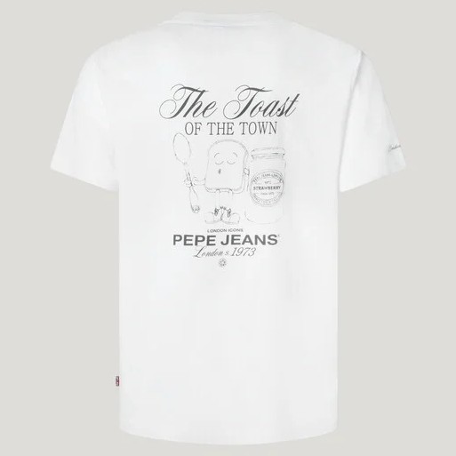 Μπλούζα με κοντό μανίκι Thiago White Pepe jeans