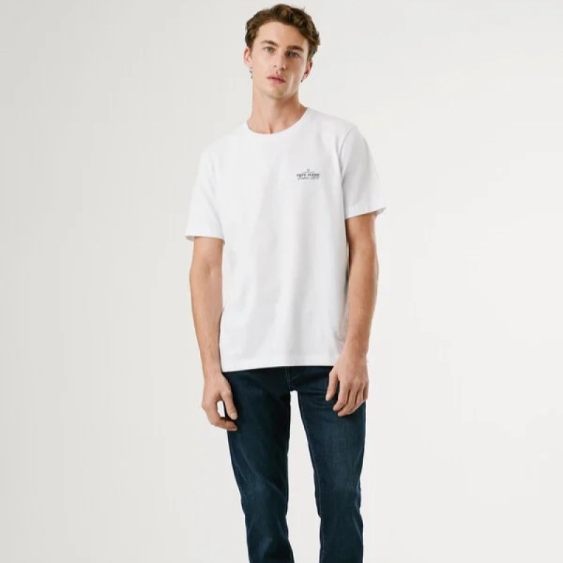 T-shirt Thiago White Pepe jeans