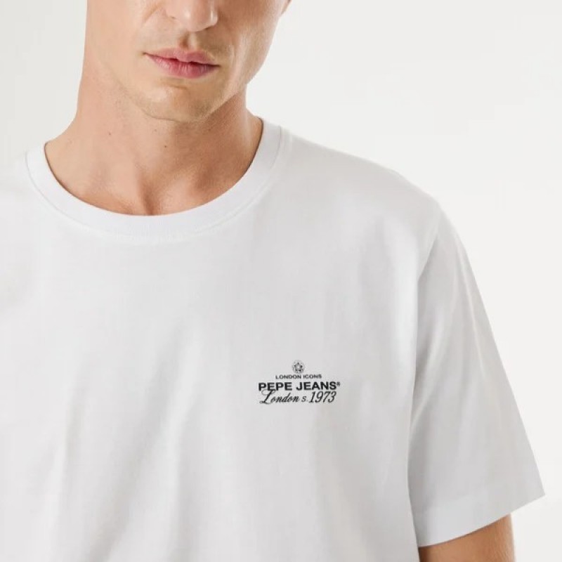 T-shirt Thiago White Pepe jeans