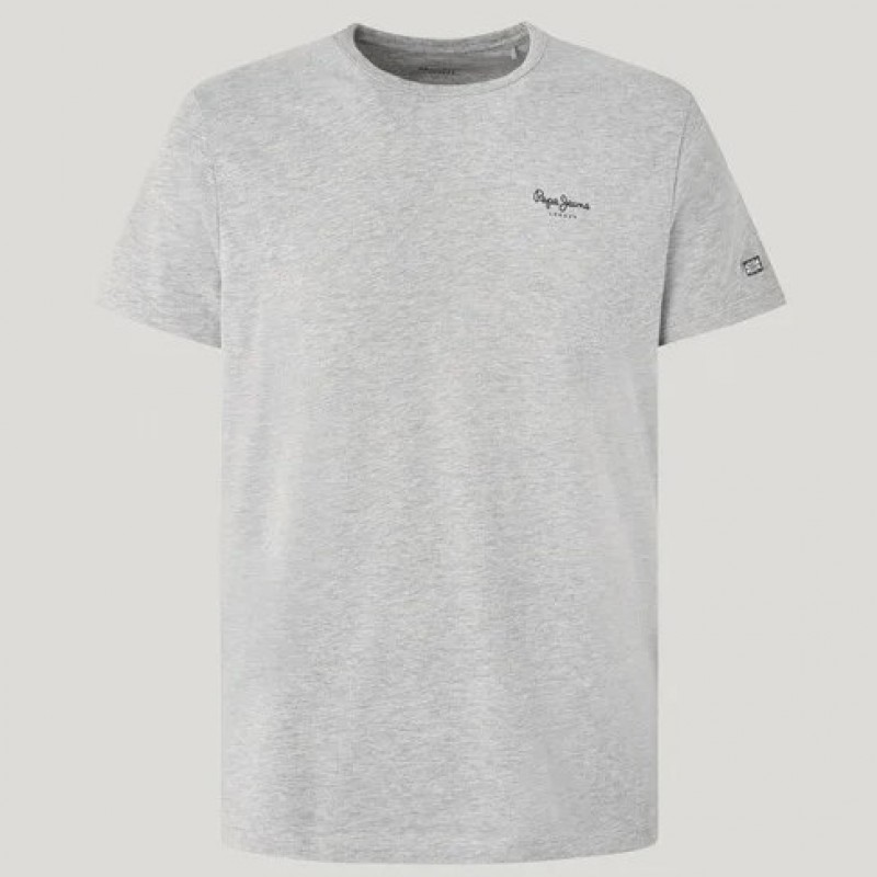 Μπλούζα με κοντό μανίκι ανδρική original basic Grey Pepe jeans