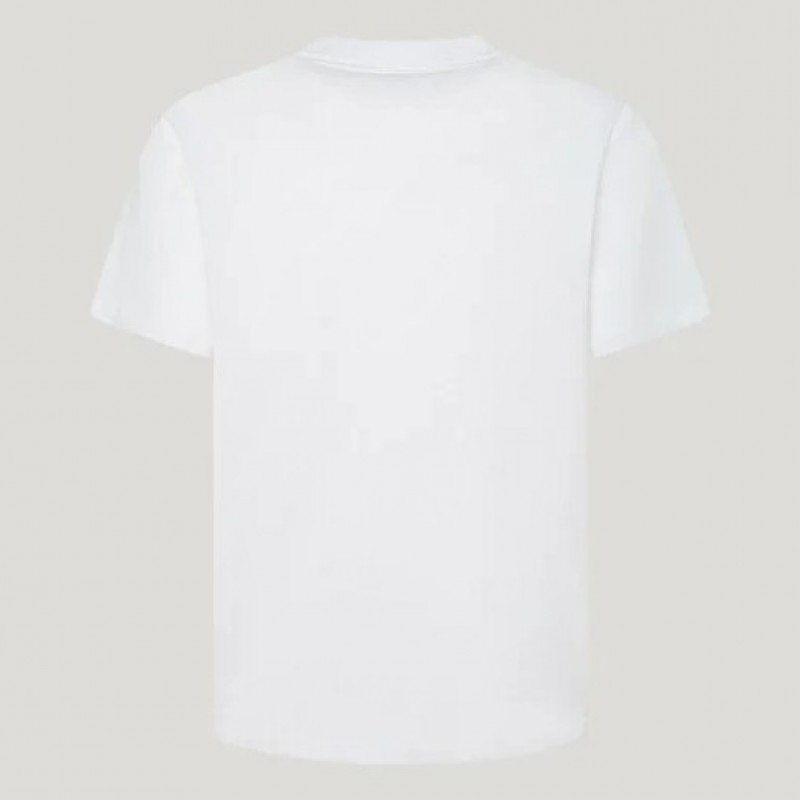 Μπλούζα με κοντό μανίκι Clag White Pepe jeans