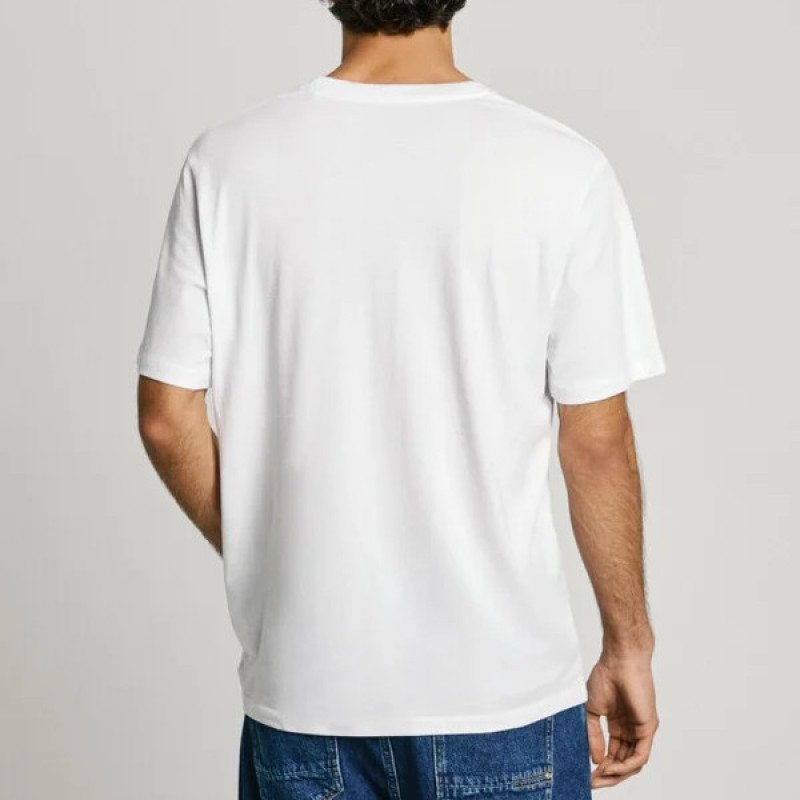 Μπλούζα με κοντό μανίκι Clag White Pepe jeans