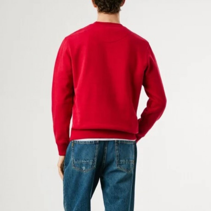 Sweatshirt Macbeth plain crew Red Pepe jeans