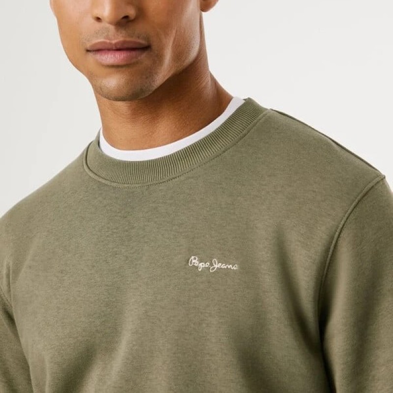 Sweater Macbeth crew Chaki Pepe jeans