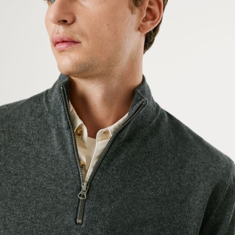 Πουλόβερ με φερμουάρ Andre Grey Pepe jeans