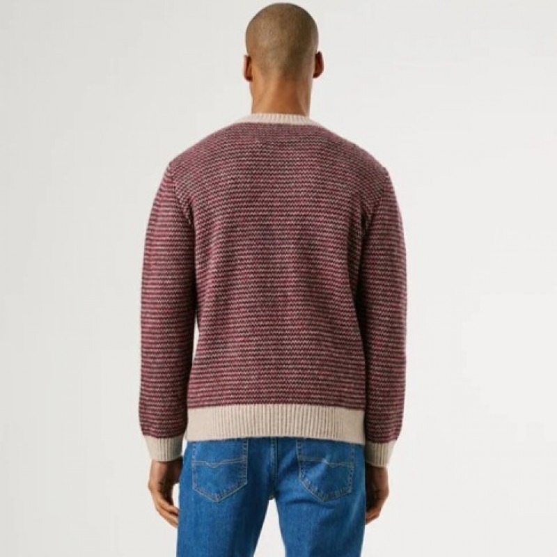 Πουλόβερ ανδρικό πλεκτό Pacey Red Pepe jeans