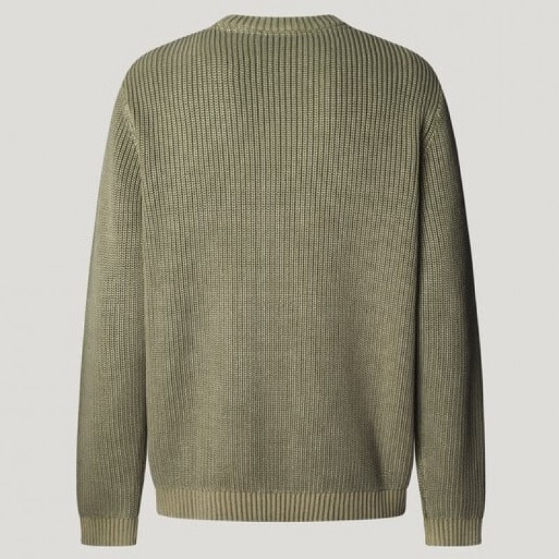 Πουλόβερ regular fit Parker Olive Pepe jeans