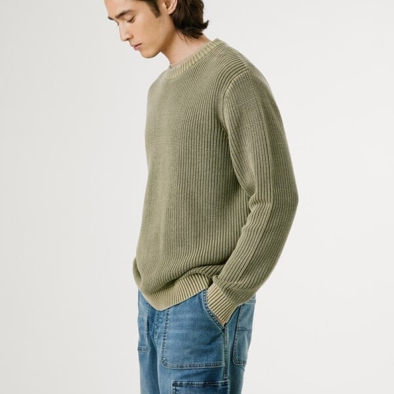 Πουλόβερ regular fit Parker Olive Pepe jeans