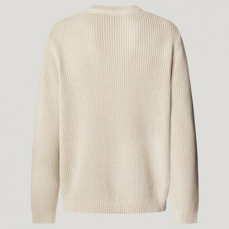 Πουλόβερ regular fit Parker Beige Pepe jeans