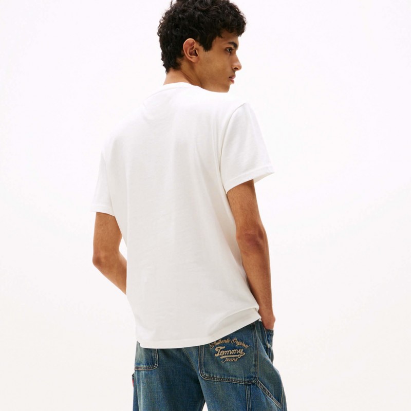 T-shirt Reg badgie play white Tommy jeans