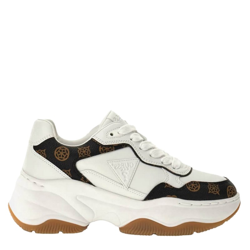 Παπούτσια γυναικεία Happyy3 Logo White Guess