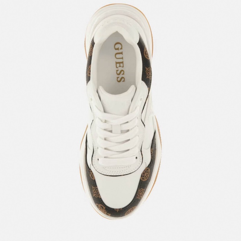 Παπούτσια γυναικεία Happyy3 Logo White Guess