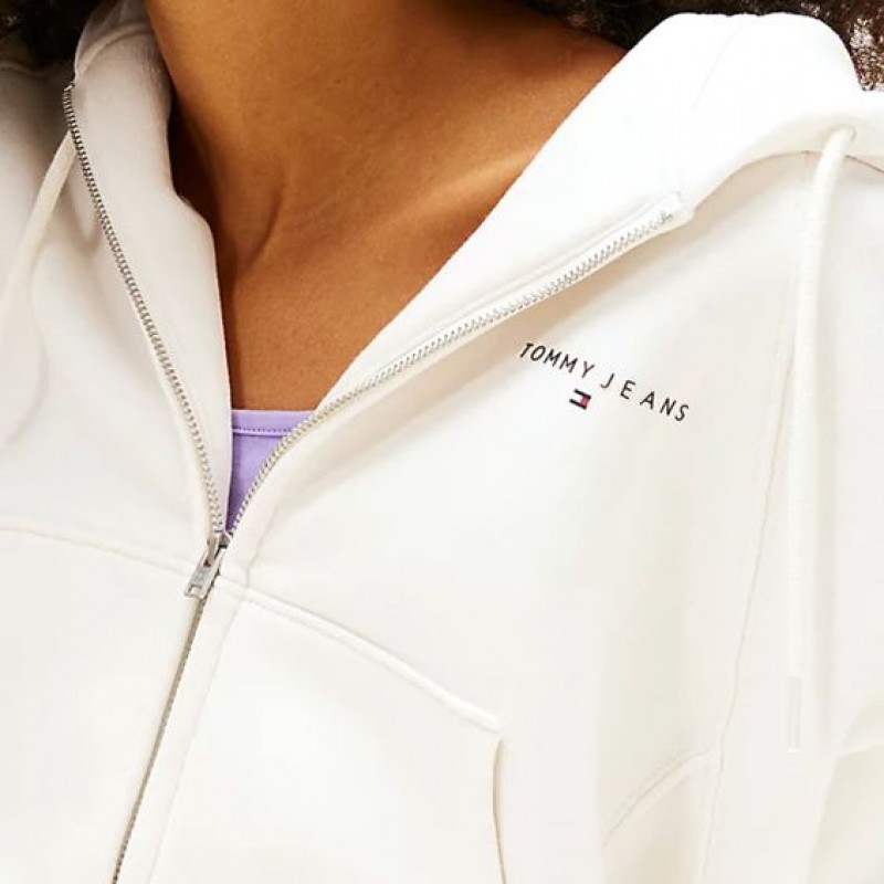 Zip hoodie boxy fit White Tommy jeans