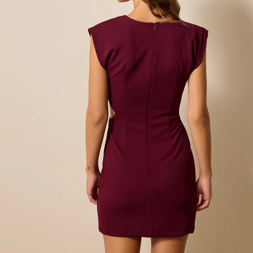 Φόρεμα αμάνικο Alira Bordeaux Enzzo