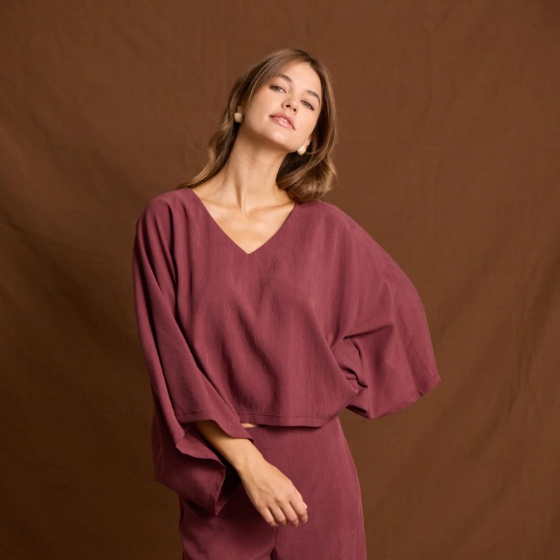 Μπλούζα με μακρύ μανίκι Alenia Wine Enzzo	