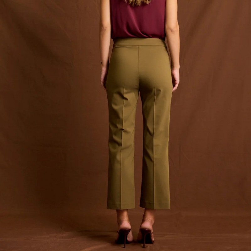 Παντελόνι σε στενή γραμμή Alena Olive Enzzo