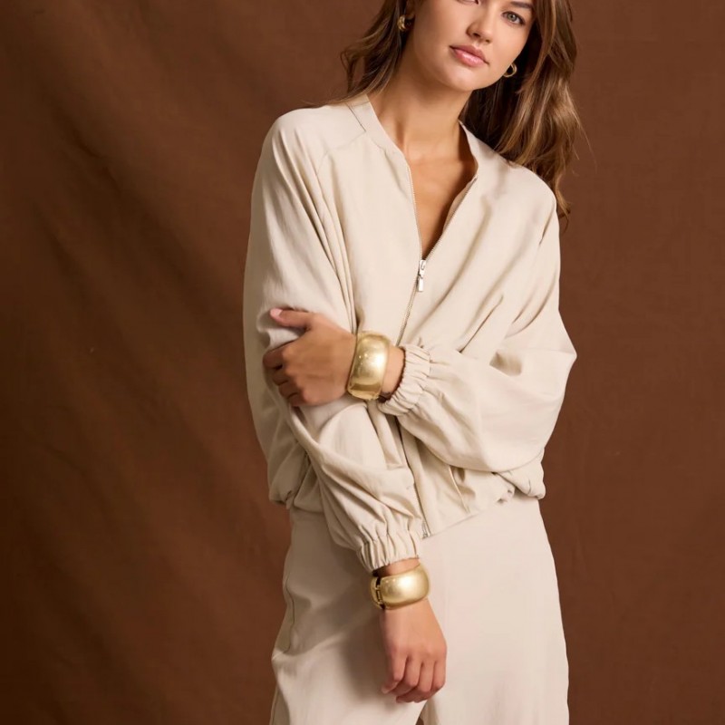 Μπουφάν bomber Alenia Ecru Enzzo